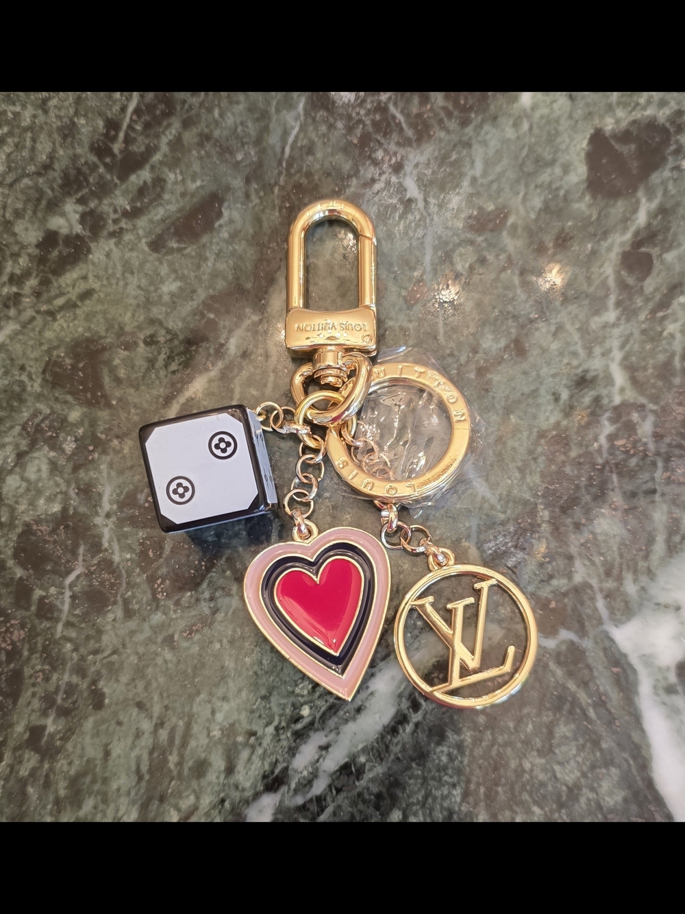 One Of a Kind! Upcycled LV Zipper Pull Charm Keychain / Bag Charm ✨